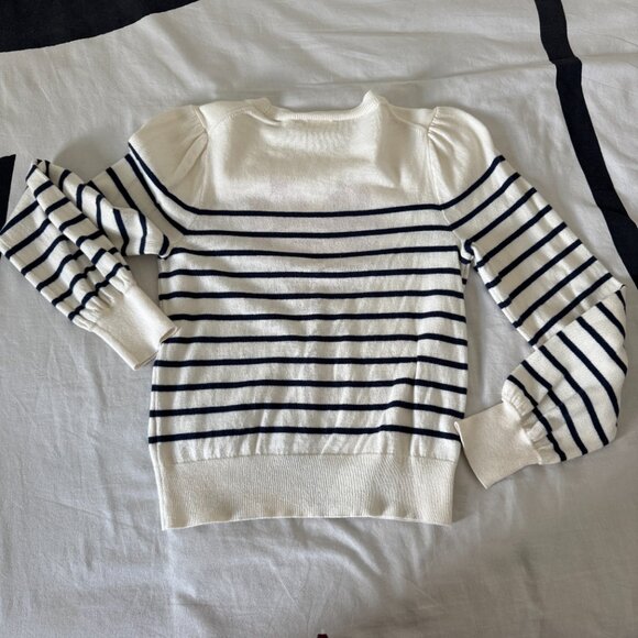 Like NEW J.Crew Girls Striped Heart Sweater XL - Picture 6 of 6